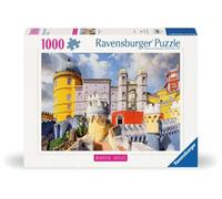 Ravensburger - Puzzle 1000 Piezas Portugal | Puzzle Adultos 70x50cm | Puzzle 1000 Piezas Palacio Nacional da Pena | Rompecabezas Adultos Castillos Bonitos