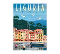 Ravensburger - Puzzle 1000 Piezas Postal de Liguria | Puzzle Adultos 70x50cm | Puzzle 1000 Piezas Italia | Rompecabezas Adultos Paisajes