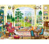 Ravensburger - Puzzle 1000 Piezas: Salón del jardín de Verano, Puzzle Adultos 70 x 50 cm, Rompecabezas Adultos, para Toda la Familia, Regalo Adulto