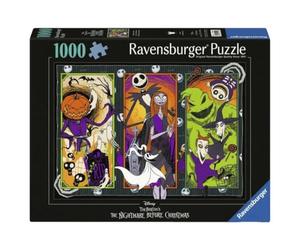 Ravensburger - Puzzle 1000 Piezas: The Nightmare Before Christmas, Puzzle Adultos 70 x 50 cm, Rompecabezas Adultos, para Toda la Familia, Regalo Adulto