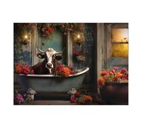 Ravensburger - Puzzle: Vaca en la Bañera, 1000 Piezas, Puzzles para Adultos, Rompecabezas para Adultos, Regalos a Partir de 14 Años, 70x50cm