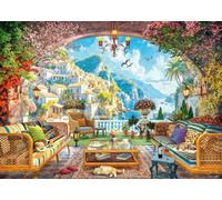 Ravensburger - Puzzle 1000 Piezas Vista Mediterránea, Puzzle Adultos 70x50 cm