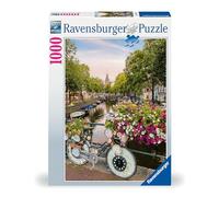 Ravensburger - Puzzle: Bicis en Amsterdam, 1000 Piezas, Puzzles para Adultos, Rompecabezas para Adultos, Regalos a Partir de 14 Años, 70x50cm