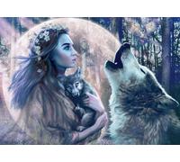 Ravensburger - Puzzle 1000 Piezas Noche de Luna Llena | Puzzle Adultos 70x50cm | Puzzle 1000 Piezas | Rompecabezas Ilustrados