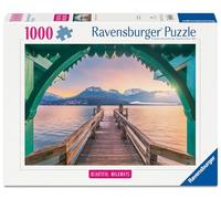 Ravensburger Puzzle 12001762 - Puzzle (1000 Piezas, diseño romántico de Puente en el Lago de Annecy, colección de Caminatas, 1000 Piezas, para Amantes de la Naturaleza y Amantes del Senderismo a
