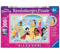 Ravensburger - Puzzles XXL Disney Princess: Glitter | Puzzle 6 Años O Más | Regalo Niño 6 Años O Más De 100 Piezas | Rompecabezas Niños De 36 X 49 Cm | Ravensburger Puzzle