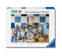 Ravensburger - Puzzle 1500 Piezas Gatitos en la Cocina | Puzzle 1500 Piezas Adultos | Rompecabezas Adultos | Mide 60x80 | Ideas Regalo