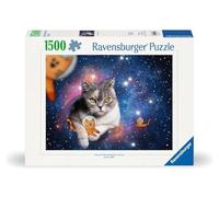 Ravensburger - Puzzle 1500 Piezas - Gatto nello spazio - Animales y Espacio exterior - A partir de 14 años
