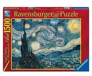 Ravensburger - Puzzle 1500 Piezas La Noche Estrellada de Van Gogh | Puzzle Adultos | Rompecabezas Adultos | para Toda La Familia | 80x60 Cm | Regalo Adulto