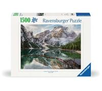 Ravensburger - Puzzle 1500 Piezas Lago de Braies, Italia, Adultos 14+ 80x60 cm