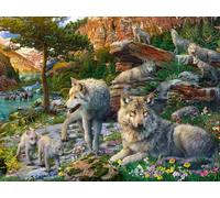 Ravensburger 12000719 - Lobos en Primavera - Puzzle 1500 Piezas - Puzzle Adultos y niños a patir de 14 años, Puzzle Animales