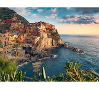 Ravensburger - Puzzle 1500 Piezas Vista De Cinque Terre | Puzzle Adultos | Rompecabezas Adultos | para Toda La Familia | 80x60 Cm | Regalo Adulto