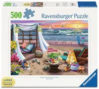 Ravensburger Puzzle 16792 El Oasis en la Playa - 500 Piezas Grandes - Puzzle Divertido con Piezas más Grandes para Toda la Familia