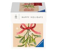 Ravensburger Puzle Happy Holidays-Puzzle (99 Piezas), diseño con Texto Meet me Under The Mistletoe, Color Blanco (17358)