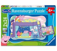 Ravensburger - Puzzle 2 x 24 Piezas: Peppa Pig, Puzzle Niños 4 Años O Más, Rompecabezas Niños, 26 x 18 Cm, Regalo Niño 4 Años, Regalo Original