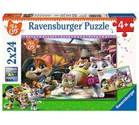 Ravensburger Puzzle - 44 Gatos Puzzle 2 X 24 Pz, Puzzle Para Niños