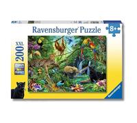 Ravensburger - Puzzle 200 Piezas XXL | Animales de Jungla | Puzzle 200 Piezas Niños | Puzles Niños 8 Años | Puzzles 8 Años o Más | Regalos Cumpleaños Niños Colegio | 58x25cm