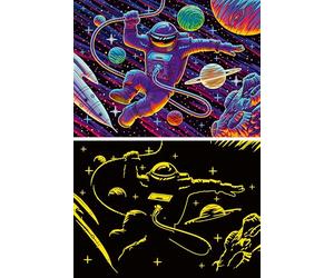 Ravensburger - Puzzle 200 Piezas XXL: Outer Space Adventure, Puzzle Niños 8 Años O Más, Rompecabezas Niños, 58 x 25 cm, Regalo Niño 8 Años, Regalo Original
