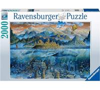 Ravensburger- Puzzle 2000 pièces-Sage baleine Whale Adultos, Color Gris (16464)