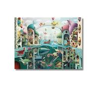 Ravensburger – Puzzle Si los Peces Pudieran Caminar – 2000 piezas, 98x75 cm