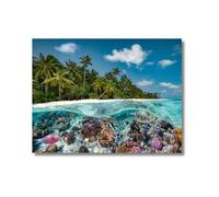 Ravensburger Puzzle Una Inmersión en las Maldivas – 2000 piezas, 98x75 cm, Adultos