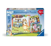 Ravensburger - Puzzle 3 x 49 Piezas: Bluey, Puzzle Niños 5 Años O Más, Rompecabezas Niños, 21 X 21 Cm, Regalo Niño 5 Años, Regalo Original