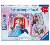 Ravensburger - Puzzle 3 x 49 Piezas: Disney Frozen, Puzzle Niños 5 Años O Más, Rompecabezas Niños, 21 X 21 Cm, Regalo Niño 5 Años, Regalo Original