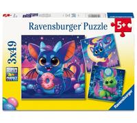 Ravensburger - Puzzle 3 x 49 Piezas: Monstruos, Puzzle Niños 5 Años O Más, Rompecabezas Niños, 21 X 21 Cm, Regalo Niño 5 Años, Regalo Original