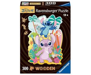 Ravensburger - Puzzle 300 Piezas: Disney Stitch & Angel, Puzzle Adultos 27 x 39 cm, Rompecabezas Adultos, para Toda la Familia, Regalo Adulto