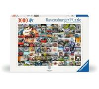 Ravensburger - Puzzle: Furgonetas Volkswagen, Puzzle 3000 Piezas, Puzzles para Adultos y Niños, Puzzle 3000 Piezas Adultos, Pegamento Puzzle para Enmarcar Puzzles, Rompecabezas Adultos, 121x80cm