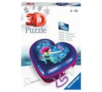 Ravensburger Meerjungfrauen Puzzle 3D 11249 - Caja de Corazones - Encantadora Sirena - 54 Piezas - a Partir de 8 años, Color Blanco