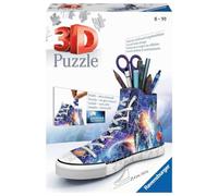 Ravensburger Puzzle 3D 11251 - Zapatillas Deportivas con diseño de astronautas en el Espacio Exterior, práctico portalápices, 108 Piezas, Organizador de Escritorio para niños a Partir de 8 años