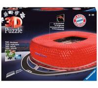 Ravensburger- Puzzle 3D 216 pièces Stade Allianz Arena illuminé National Soccer Club fútbol Alianza Noche, Color Otro (12530)