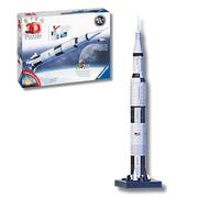 Ravensburger - Puzzle 3D Adultos NASA: Apollo Saturn V | Puzzles 3D para Adultos | Maquetas para Montar De 504 Piezas | Regalo Navidad