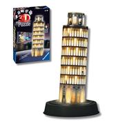 Ravensburger - Puzzle 3d Adultos Torre De Pisa LED | Puzzles 3d Para Adultos Y Niños De 8 Años O Más | Maquetas Para Montar De 216 Piezas | Regalos Niños 8 Años O Más