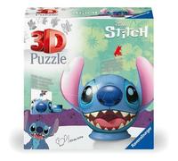 Ravensburger - Puzzle 3D bola con orejas Stitch, 72 piezas ㅤ