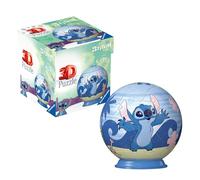 Ravensburger - Puzzle 3D Bola Disney Stitch 54 Piezas, +6 años | Puzzle 3D Disney Stitch de 54 piezas, juego creativo y divertido para niños +6 años, ideal como regalo original.
