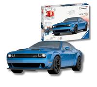 Ravensburger - Rompecabezas 3D Dodge Challenger Hellcat BLU - 163 piezas - 10+ años