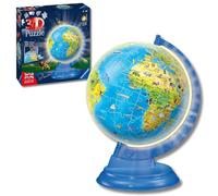 Ravensburger - Puzzle 3D Globo con Luz 180 piezas, +6 años | Puzzle 3D Globo Terráqueo con luz de 180 piezas para adultos y niños +6 años, maqueta para montar, ideal como regalo.