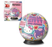 Ravensburger - Puzzle 3D Hello Kitty 72 Piezas, +6 años | Puzzle 3D de 72 piezas para niños +6 años, dedicado a Hello Kitty, de la colección Hello Kitty, ideal como idea de regalo.