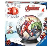 Ravensburger - Puzzle 3D Niños Bola De Marvel: Avengers | Puzzles 3D para Niños De 6 Años O Más | Maquetas para Montar De 73 Piezas | Regalo Niño 6 Años O Más
