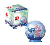 Ravensburger - Puzzle 3D Niños Disney Angel y Stich | Puzzles 3D para Niños De 6 Años O Más | Maquetas para Montar De 55 Piezas | Regalo Niño 6 Años O Más