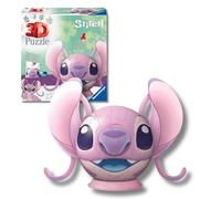 Ravensburger - Puzzle 3D Niños Disney Bola De Stitch Y Angel | Puzzles 3D para Niños De 6 Años O Más | Maquetas para Montar De 72 Piezas | Regalo Niño 6 Años O Más