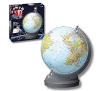 Ravensburger - Puzzle 3D Niños Globo Terráqueo Luz Nocturna | Puzzles 3D para Niños De 10 Años O Más | Maquetas para Montar De 5400 Piezas | Regalo Niño 10 Años O Más