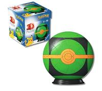 Ravensburger - Puzzle 3D Niños Pokebola Dusk Ball De Pokemon | Puzzles 3D para Niños De 6 Años O Más | Maquetas para Montar De 55 Piezas | Regalo Niño 6 Años O Más