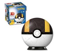 Ravensburger Puzzle 3D Pokémon Pokéball Ultraball negra 54 piezas 6+ años