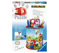 Ravensburger - Puzzle 3D Niños Portalápices Super Mario Puzzles 3D para Niños