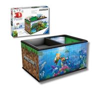Ravensburger - Puzzle 3D Niños Storage Box Minecraft | Puzzles 3D para Niños De 8 Años O Más | Maquetas para Montar De 216 Piezas | Regalo Niño 8 Años O Más