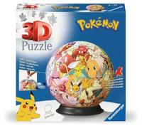 Ravensburger - Puzzle 3D Pokémon 72 Piezas, +6 años | Puzzle 3D de 72 piezas para niños +6 años, dedicado a Pokémon, de la colección Pokémon, juego divertido e idea de regalo.