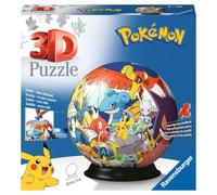 Ravensburger - Puzzle 3D Pokemon 72 Piezas, +6 años | Puzzle 3D de 72 piezas para niños +6 años, dedicado a Pokémon, de la colección Pokémon, juego divertido e idea de regalo.